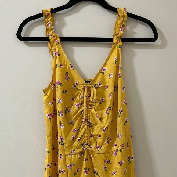 Yellow Floral Summer Dress - Picture 1 of 4